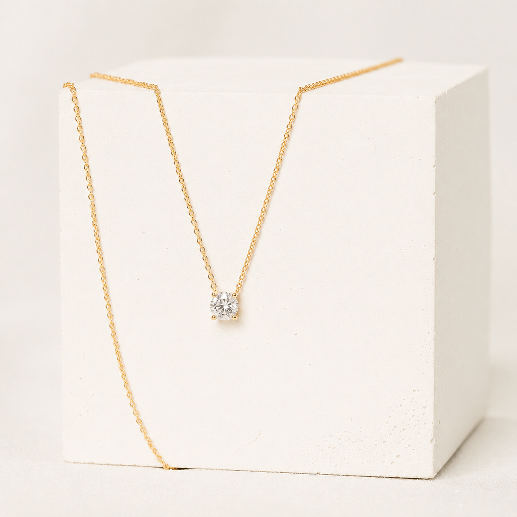 Hidden Message Solitaire Necklace – LOVE / YOU