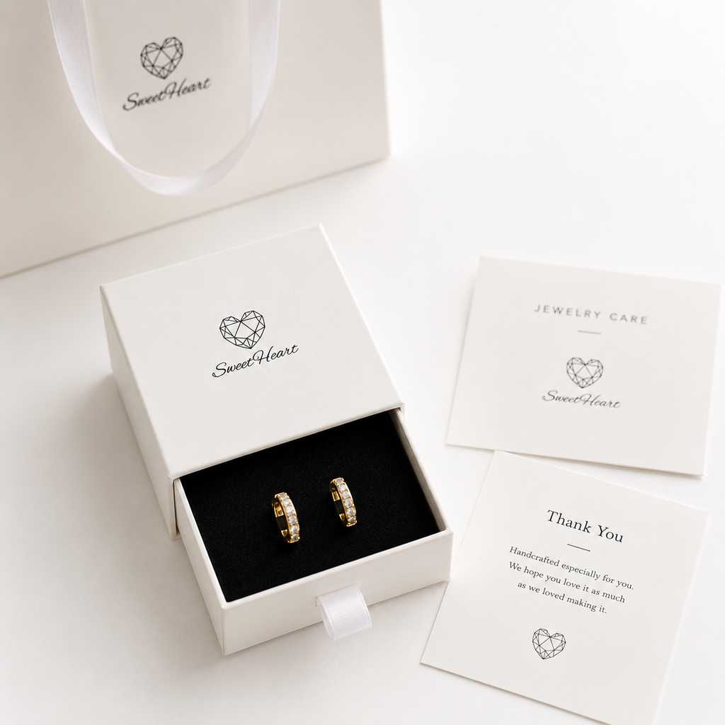 Twisted Diamond Hoop Earrings | 14K & 18K Gold